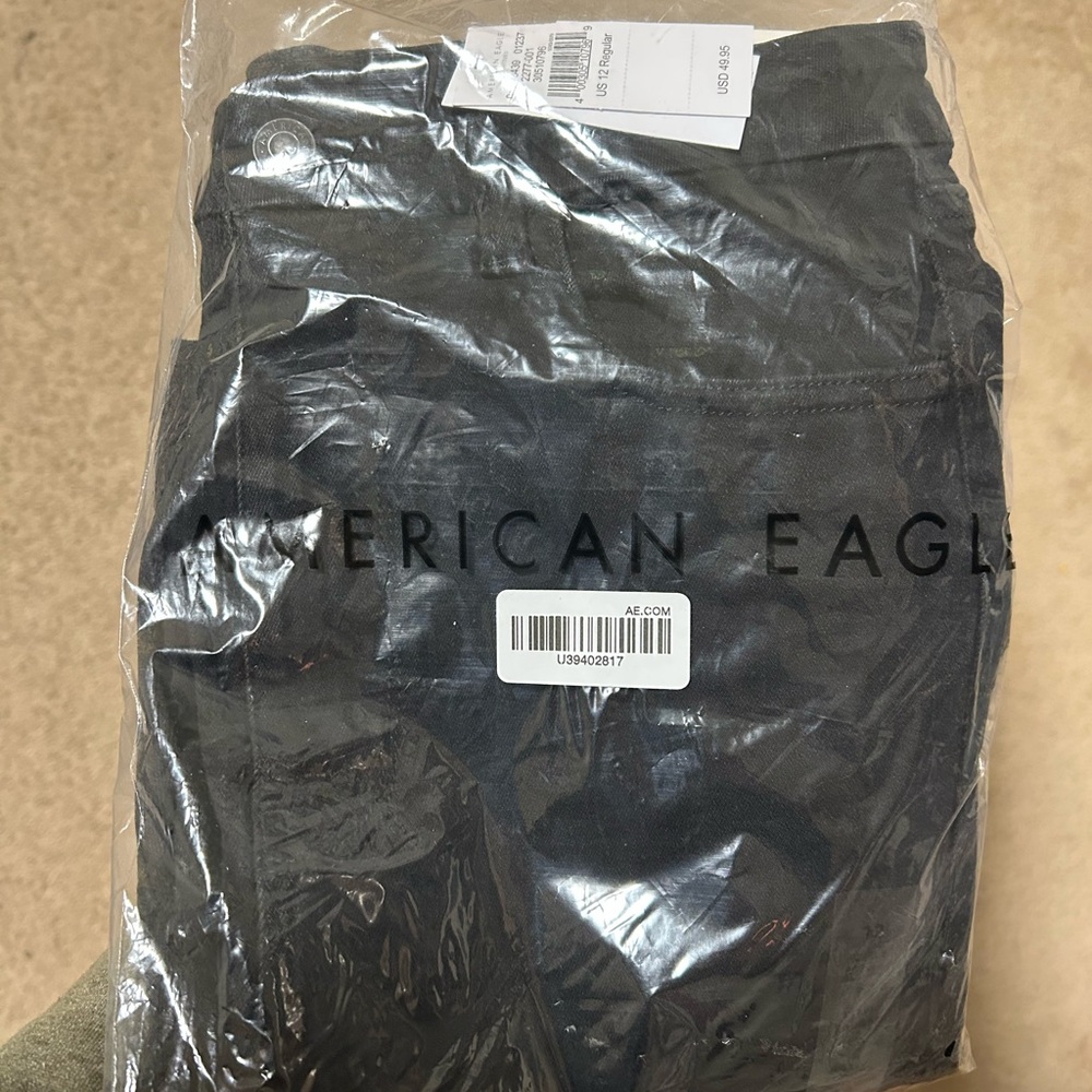 American Eagle Ne(X)t Level Stretch Highest Waist Black Jegging Size 12